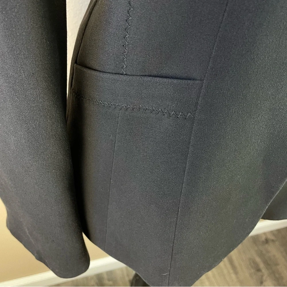 T Tahari Women Blazer Suit Jacket Classic Formal Work Jacket Black Size 8 - Picture 9 of 12